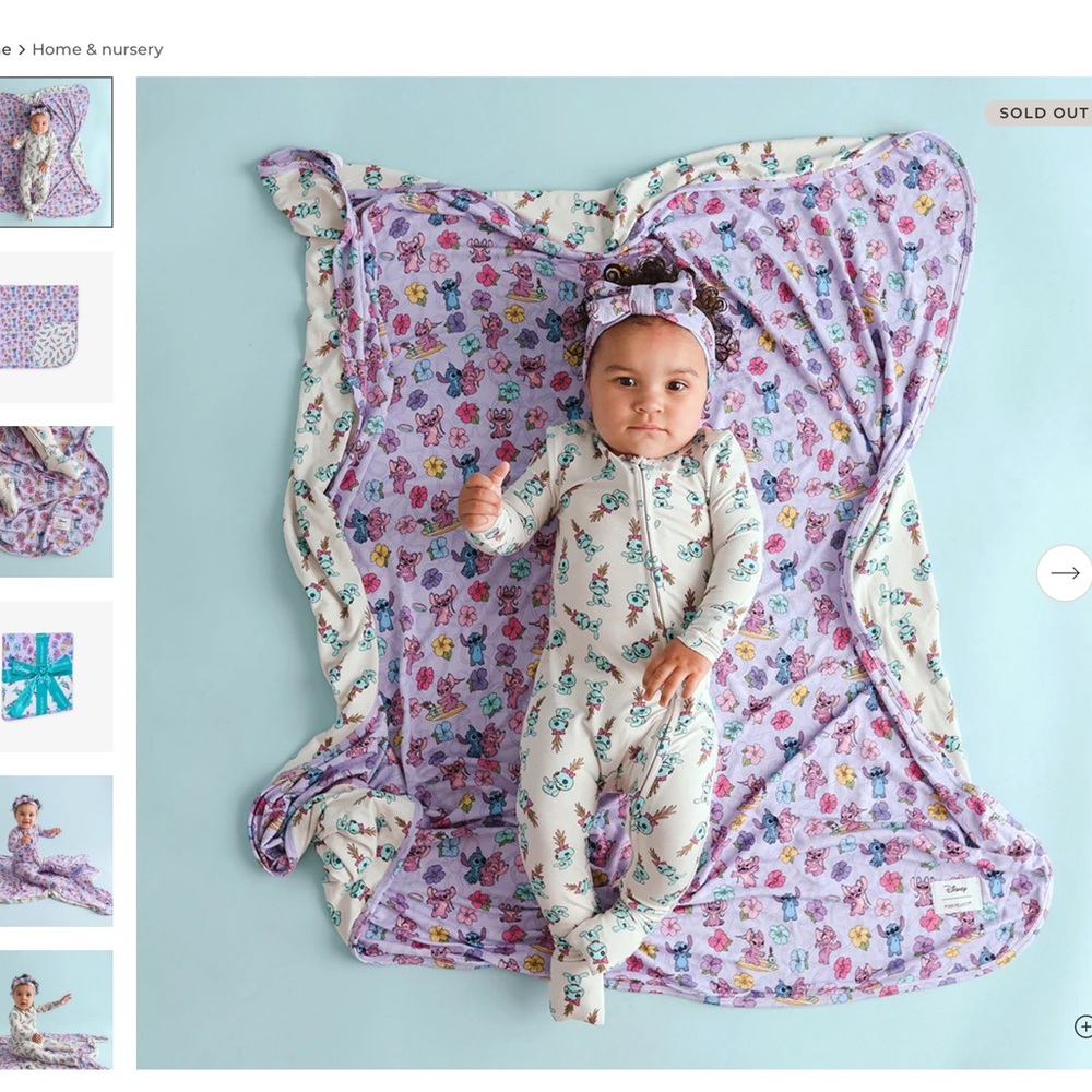 Disney Tropical Angel & scrump blanket